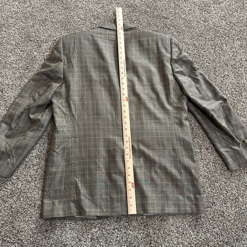 Jack Victor Sport Coat Men's Gray Plaid Lined Single Breasted Notch Lapel Formal - Picture 20 of 20