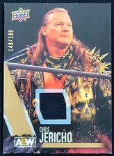 2021 UPPER DECK AEW CHRIS JERICHO GOLD RELIC #D 149/199
