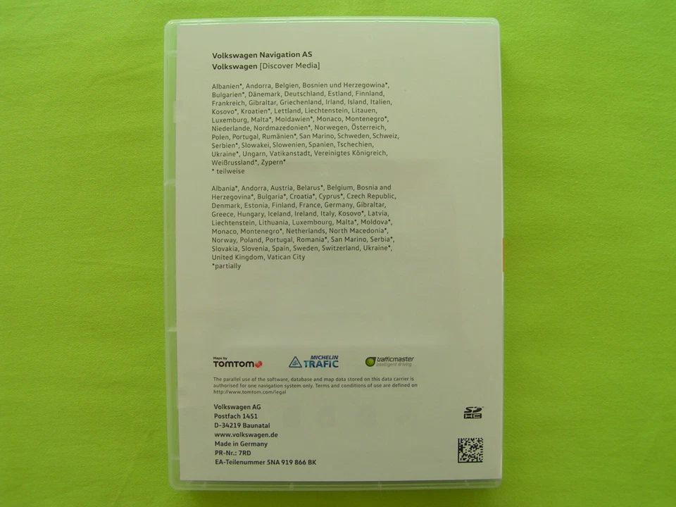 32 GB SD KARTE NAVIGATION AS EUROPA 2022 V14 VW DISCOVER MEDIA 2 PASSAT TIGUAN - Bild 2 von 4