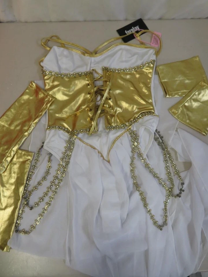 Disfraz de Halloween Forplay Feeling Godly Sexy Diosa Blanco y Dorado Talla M/L Foto 4 de 4