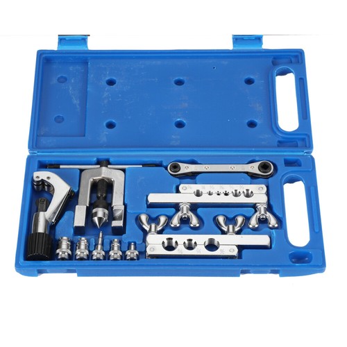 Strumento singolo flaring e kit strumenti swaging per HVAC, tubi, flaring tubi in rame - Foto 12 di 14