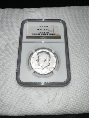 1968 S Kennedy Half Dollar PF 69 CAMEO NGC Certified