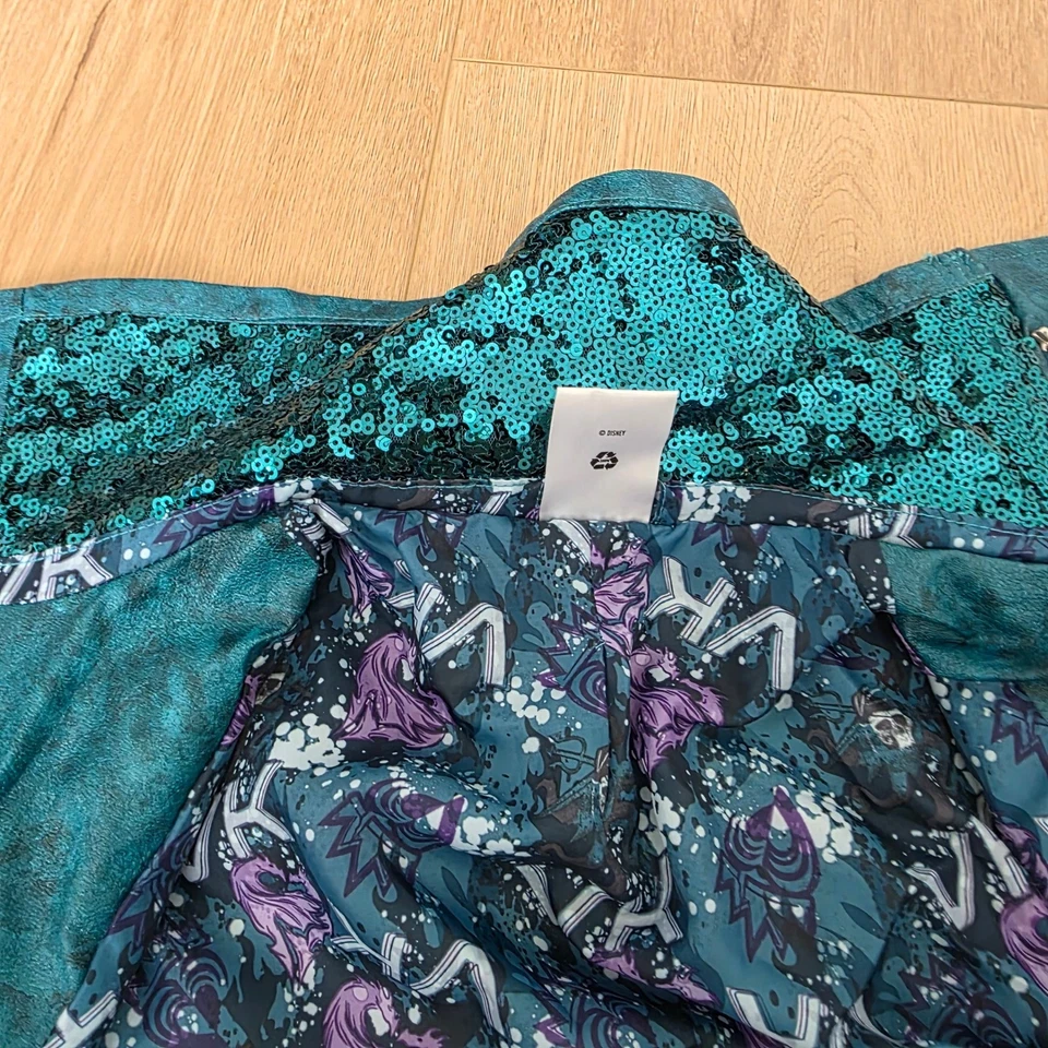 Disney Store Descendants Uma Faux Leather Moto Jacket 11/12 Costume Cosplay - Image 4 of 4