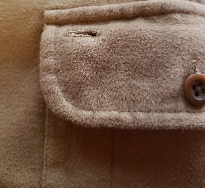 J Crew  Large Brown Button Up Thick - image 7