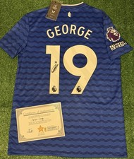 Tyrique George Signed Everton 25/26 Shirt with EXACT VIDEO PROOF & COA *BNWT*