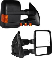 Towing Mirrors Compatible with 1999-2016 Ford F250 F350 F450 F550 Super Duty Amb