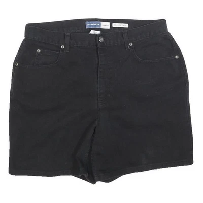 LIZ CLAIBORNE Femmes Coton Noir Mélange Short Décontracté Taille M W32 Stylé - Photo 1/4