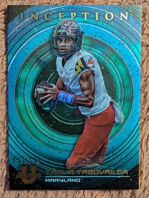 2022-23 Bowman Inception University - Taulia Tagovailoa #19 Aqua Foil V1 93/199