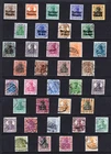 German Stamps Germania Selection Inc Overprints from Old Album VGCV