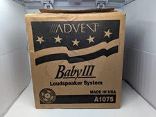 Vtg Baby Advent III speakers w/ Box Refoamed + Recapped SOUND and LOOK GREAT!!!