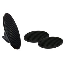 Black Billet Floor Mount Gas Pedal 2 Small Oval Brakeclutch Pedals