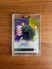 2025-26 Topps Finest UEFA Petr Cech Purple Refractor Auto Chelsea #BA-PC 31/75
