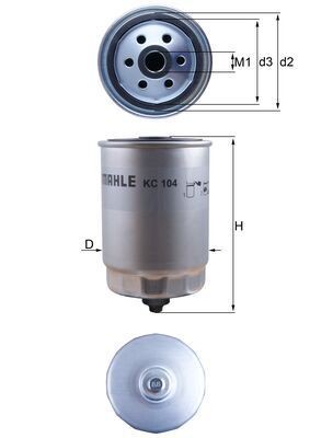 Mahle Kraftstofffilter KC 104-image