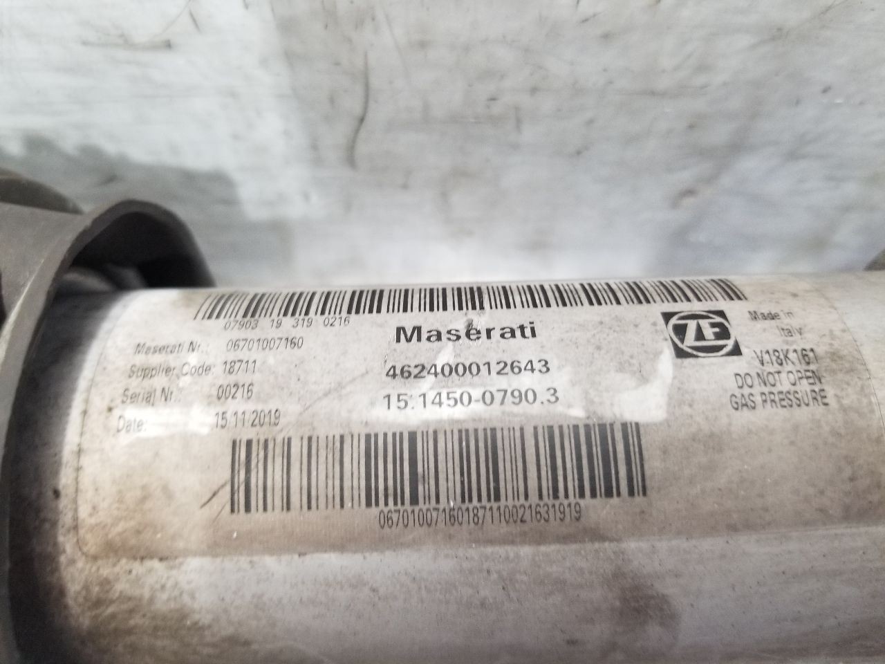 20 2020 MASERATI LEVANTE SQ4 GRANSPORT 3.0L STRUT FRONT LEFT DRIVER 
