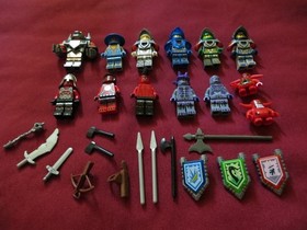 LEGO Nexo Knights Minifigures LOT. 13 Figures , Shields , Weapons,Armor
