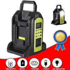 350W Portable Power Inverter 2 Ports Power Conveter for Ryobi 40v Li-ion Battery