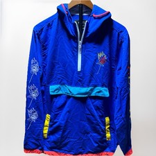 Rue21 Y2K Medium Pullover Windbreaker Jacket Embroidered Back Graphic Mall Brand