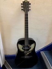 LAG Wings Of Gold - Acoustic Guitar - Black