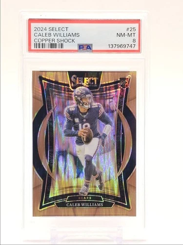 CALEB WILLIAMS 2024 SELECT CONCOURSE ROOKIE COPPER SHOCK RC /299 PSA 8 Q5677