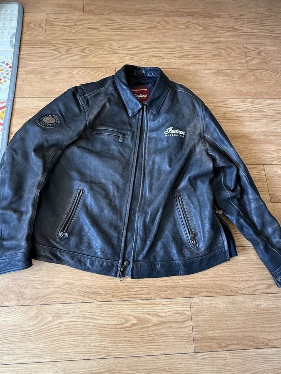 Mens New Indian Motorcycle Cowhide INDIAN MOTOCYCLE