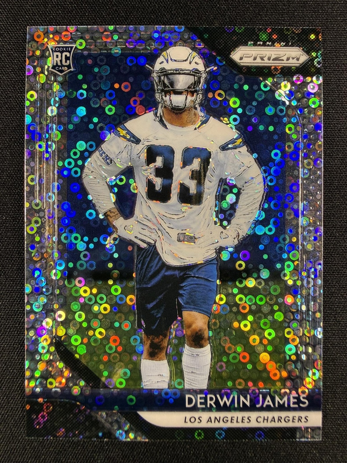 2018 Panini Prizm #248 Derwin James Prizm Disco No Huddle Rookie