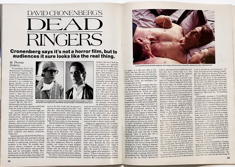 Frederick S Clarke's CINEFANTASTIQUE 1989 George Romero - Charles Band - WARLOCK