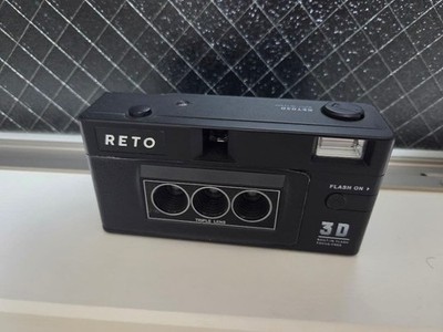 RETO 3D 35mm Triple Lens Compact Film Camera Used JP