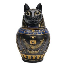 Pet Urn for Cat Ashes Resin Egyptian Mythology Artifact Cat Memorial Ashes Jar