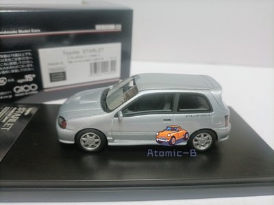 Hi Story 1:43 Toyota Starlet Glanza EP91 1996 Silver car model