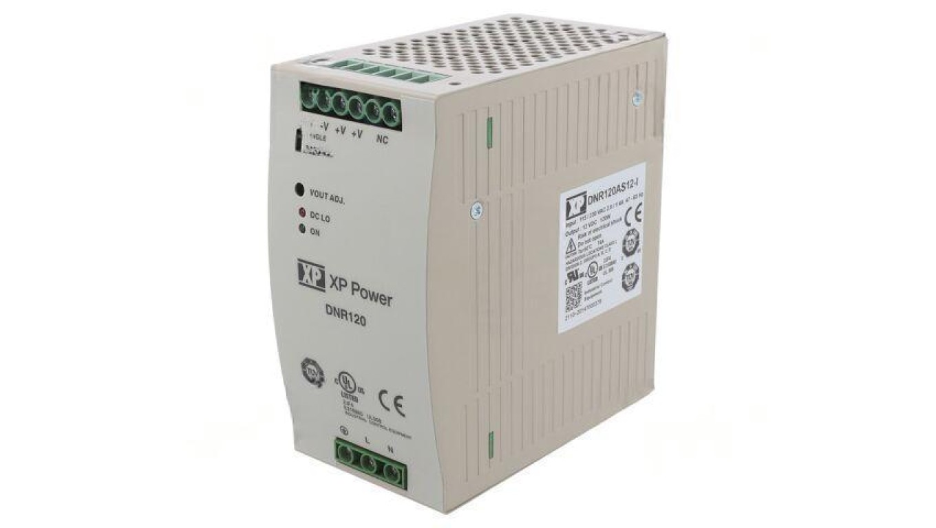 Switching Supply: For DIN Rail, 120W, 12VDC, 10A DNR120AS12-I