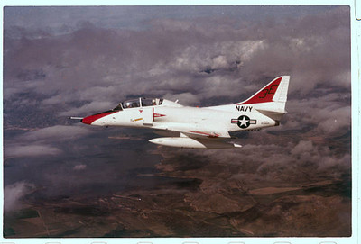 The TA 4J new trainer version famed Skyhawk series attack bombers - Old Photo