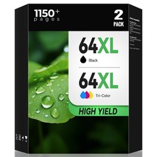 64XL 64xl ink cartridges black and tri-color, Ink Cartridge Combo Pack