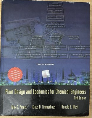 Plant Design and Economics for Chemical Engineers_Paperback_Fifth Edition_Indian