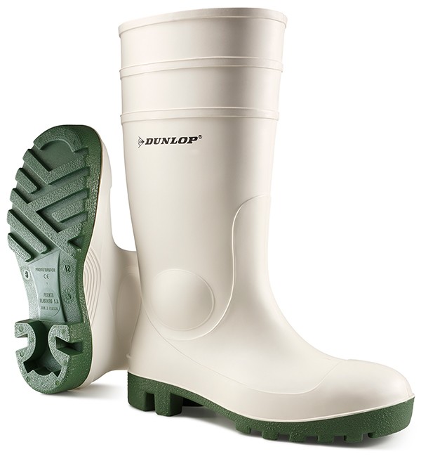 Dunlop Protomaster Safety Pvc Wellingtons White Size 6