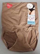 NWT Assets by Spanx 10128R Cafe Au Lait Brief High Waist Shapewear M
