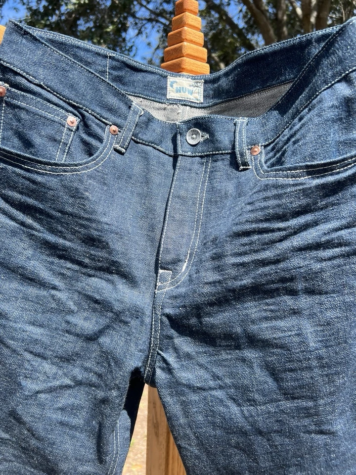 Wide Leg Japanese Raw Selvedge Denim Jeans Custom Hand Made - Image 2 of 4