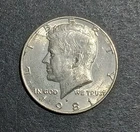 1981 D Kennedy Half Dollar .50 Cent Coin Denver Minted Avg Circ
