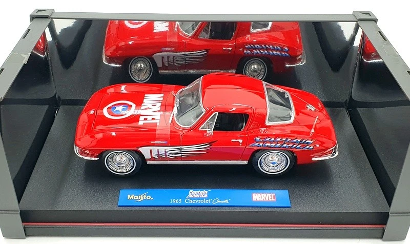 Maisto масштаб 1/18 литой 36002 - 1965 Chevrolet Corvette - Captain America - Изображение 4 из 4