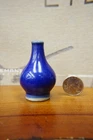 Chinese Monochrome Cobalt Blue Glazed Snuff Bottle