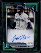 2024 Bowman Chrome Ben Williamson #CPA-BWI True Green Autograph /99