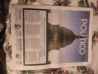 Politico Newspaper Final Edition Thursday December 18 2025 Bidding Farewell...