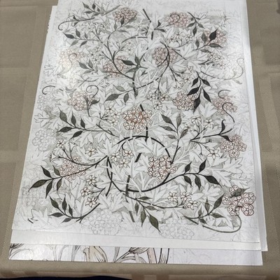be a William Morris Jasmine pattern art print 