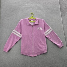 Victoria's Secret PINK Women Sweatshirt S Fleece Logo Text Oversized Campus