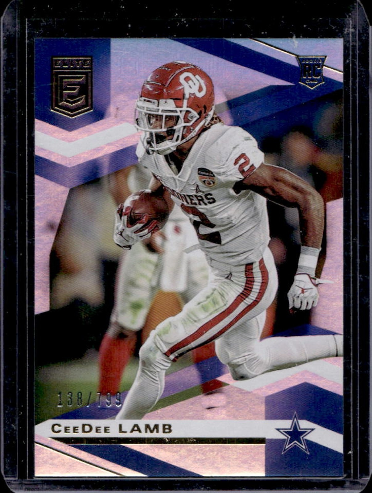 2020 Donruss Elite CeeDee Lamb Rookie RC #/799 Cowboys