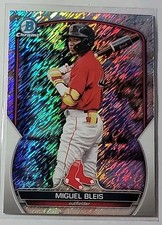 Miguel Bleis 2023 Bowman Chrome Shimmer Refractor #BCP-223 Boston Red Sox