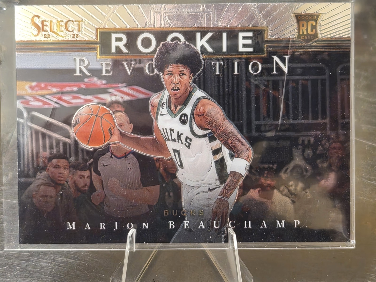 2022-23 Panini Select #30 MarJon Beauchamp Rookie Revolution Silver Prizms