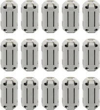 15Pcs 7mm Grey Clip-on Ferrite Ring Core RFI EMI Noise Suppressor Anti-Interf...