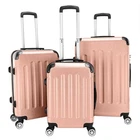 3 Pcs Luggage Travel Set Bag ABS Trolley Suitcase New 20" 24" 28" Rose Gold