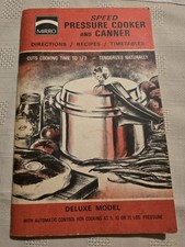 MIRRO Speed Pressure Cooker And Canner Manual - Directions + Recipes + Timetable