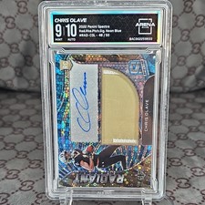 Panini Spectra Chris Olave Radiant Rookie Neon Blue Autograph 48/50 Arena Club